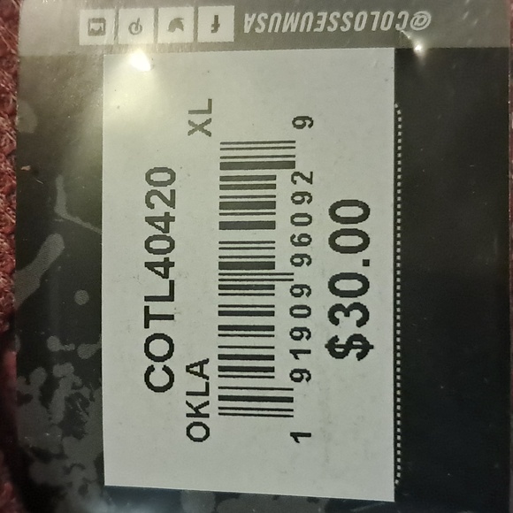 Oklahoma Sooners Colosseum Atlethics Youth XL (20) Long Sleeve Red Raglan Shirt - Picture 5 of 10